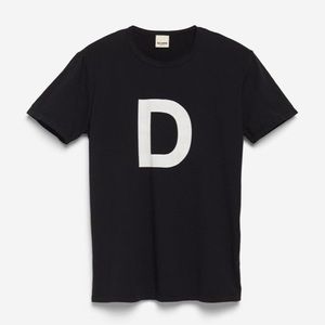 Dallas crew neck tee in black